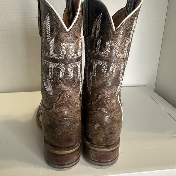Tin Haul Kids Boys Tan Leather Sharky size 11 Cowboy Boots. - Picture 9 of 10